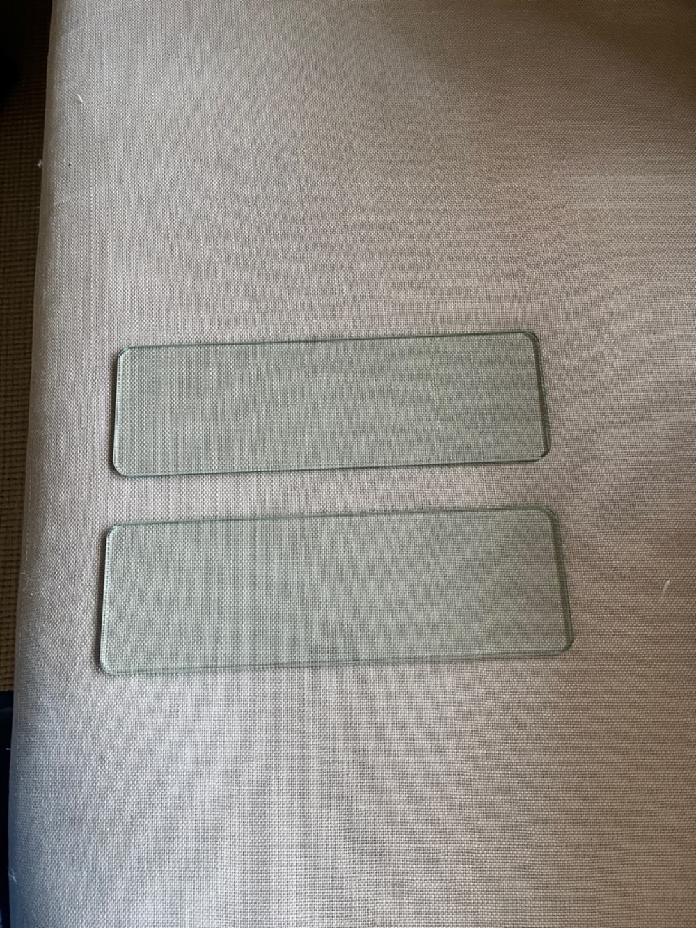 Replacement Clear Glass medicine cabinet bathroom Shelf Panels - Set of 2